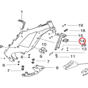 Light Bee Controller Mounting Bracket, Upper