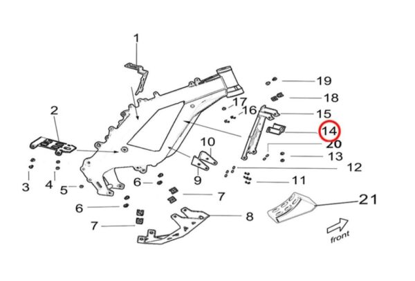 Light Bee Controller Mounting Bracket, Upper - Image 2